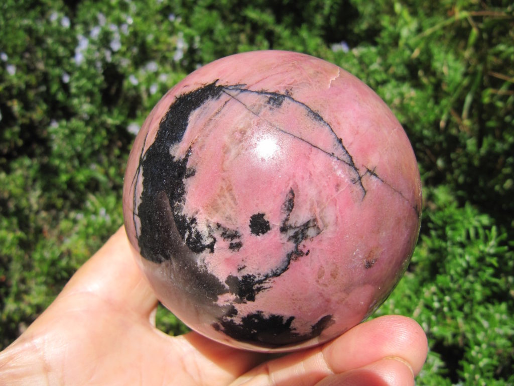 3.1" Rhodonite Sphere Australia SPOS23